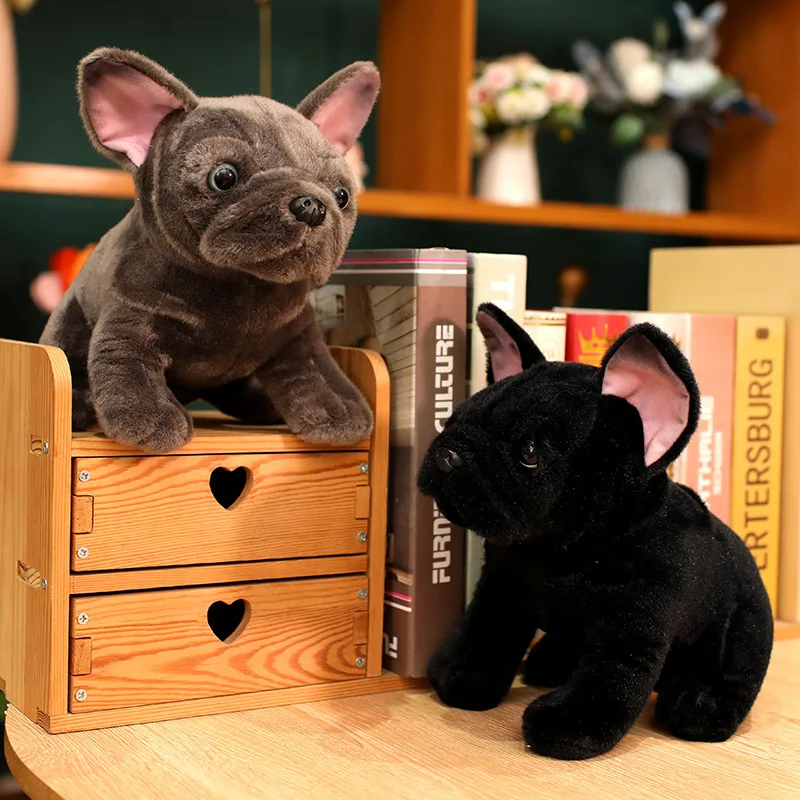 Peluche de bulldog realista suave para niños - imagen 3