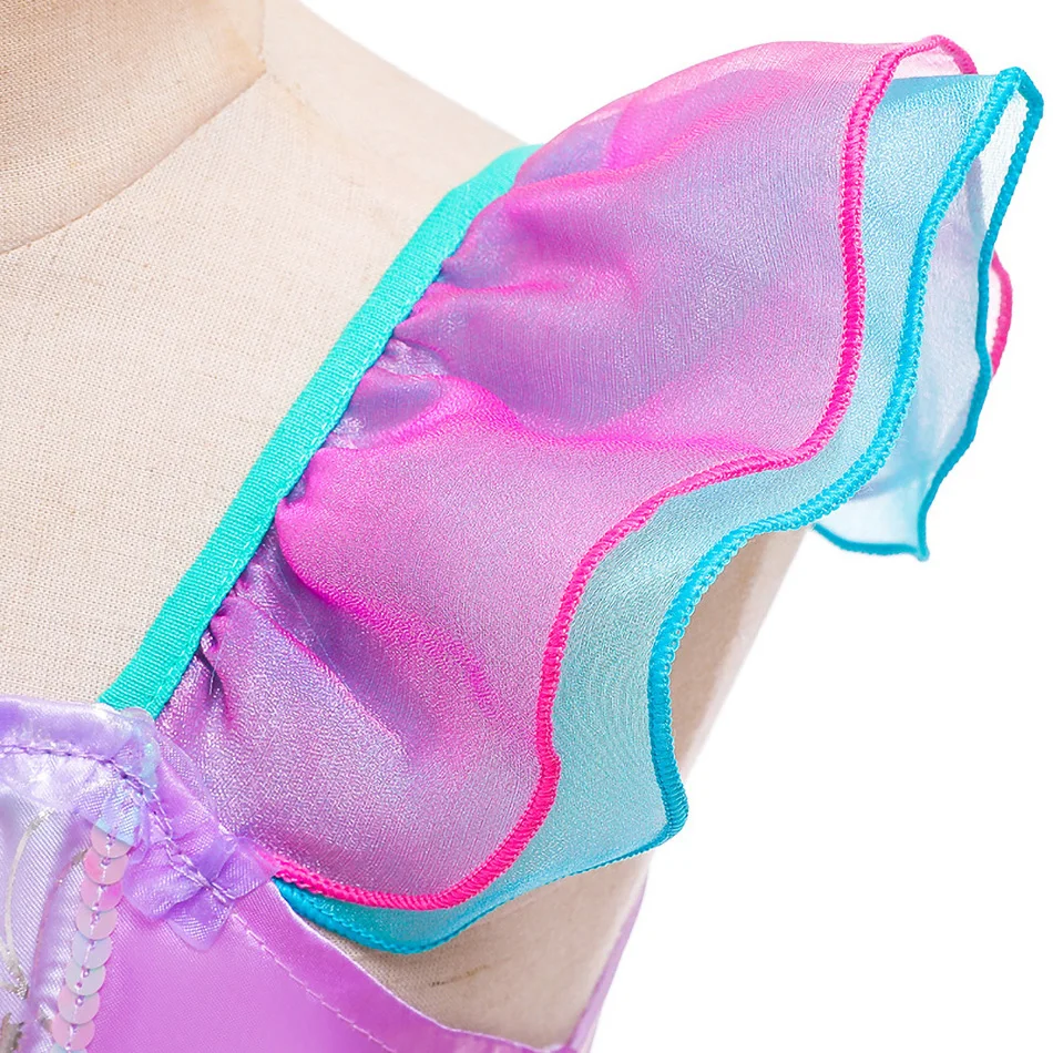 Vestido de sirenita para niña – Diseño Ariel licencias oficiales - imagen 4