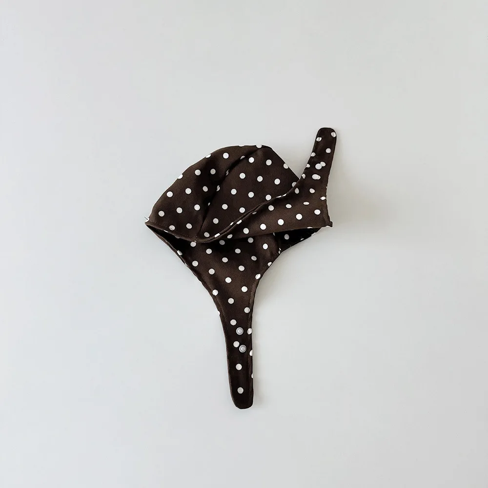 Gorra de punto con flores y lunares para bebé niña – Estilo retro - imagen 5