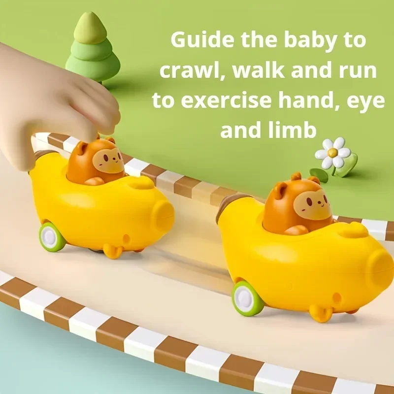 Coche juguete de animales con cuerda para bebé - imagen 4