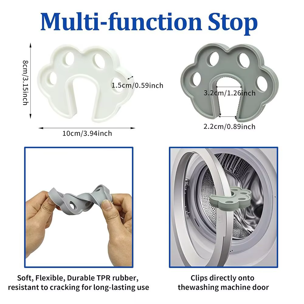 Soporte de silicona para puerta de secadora