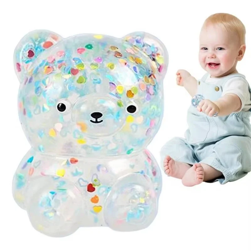 Oso de peluche con lentejuelas – juguete antiestrés para niños