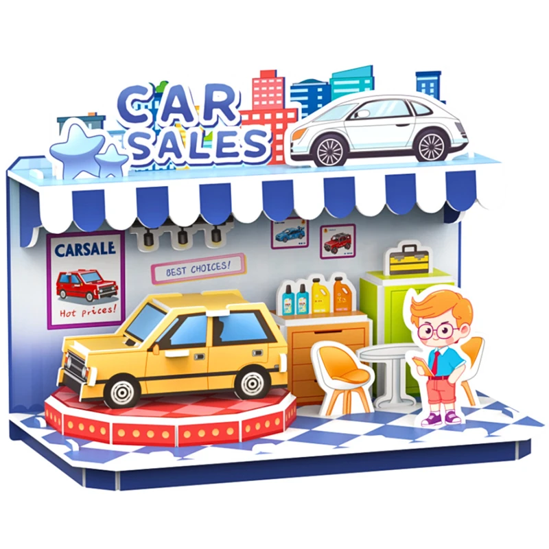 Rompecabezas 3D de coche para montar – Hazlo tú mismo - imagen 5