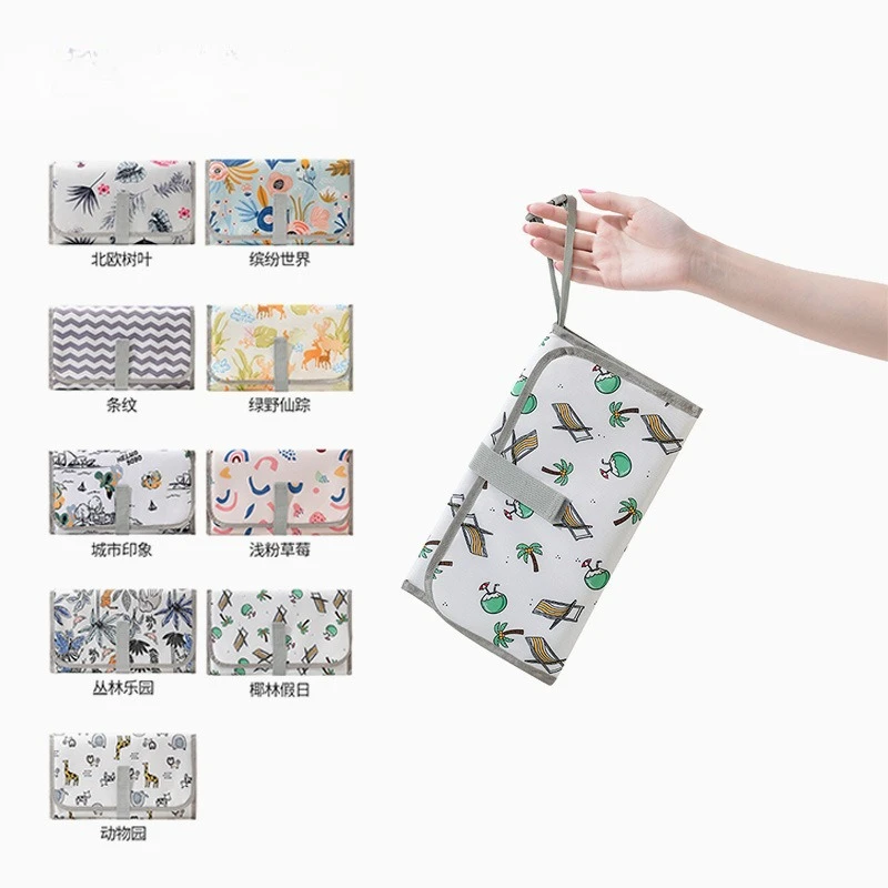 Cambiador de pañales portátil plegable impermeable para recién nacido - imagen 4