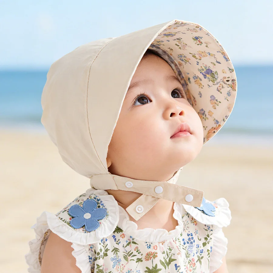 Sombrero de sol reversible ala ancha con orejeras para niño - imagen 3