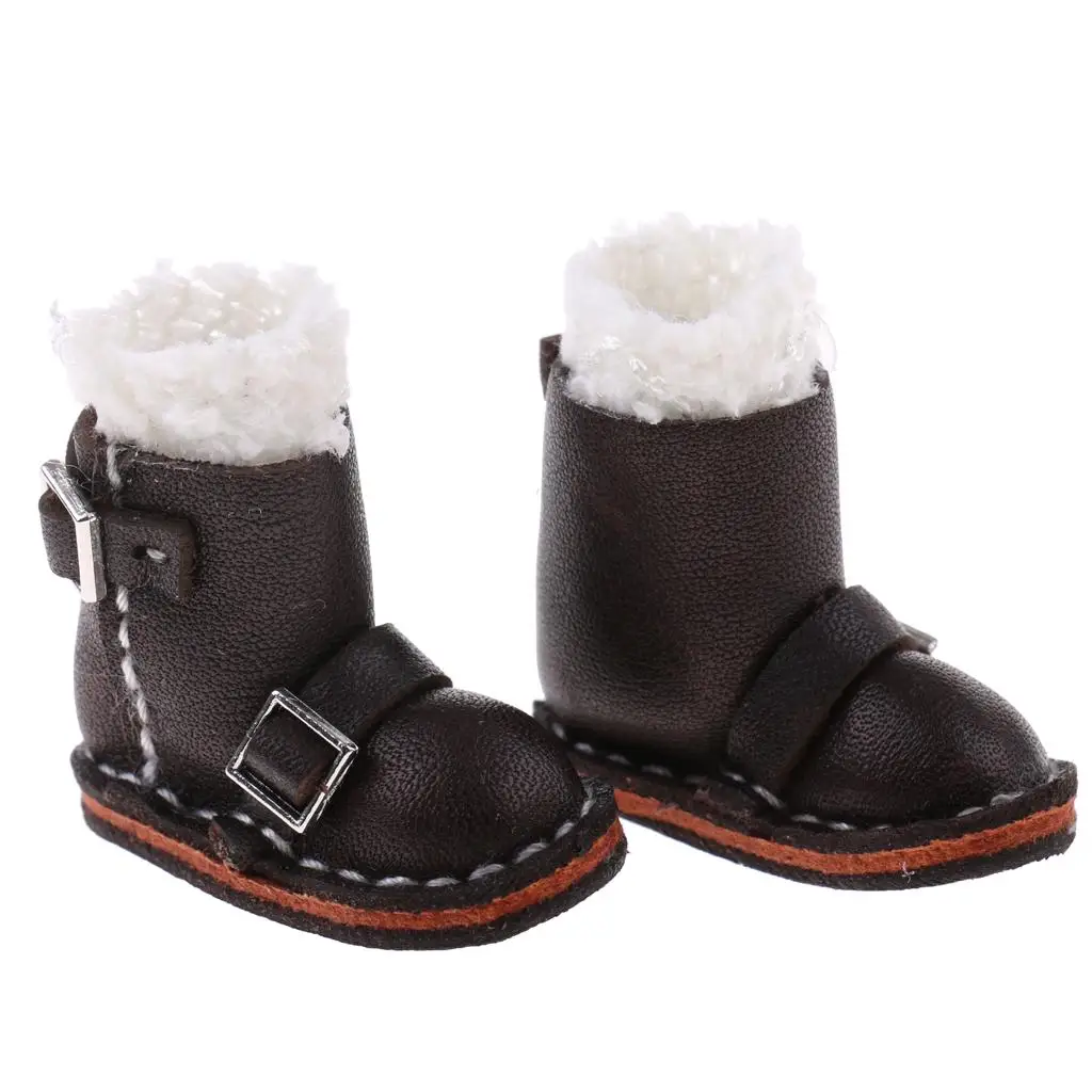 Botas para muñecas Blythe de piel sintética con hebilla y encaje - imagen 2