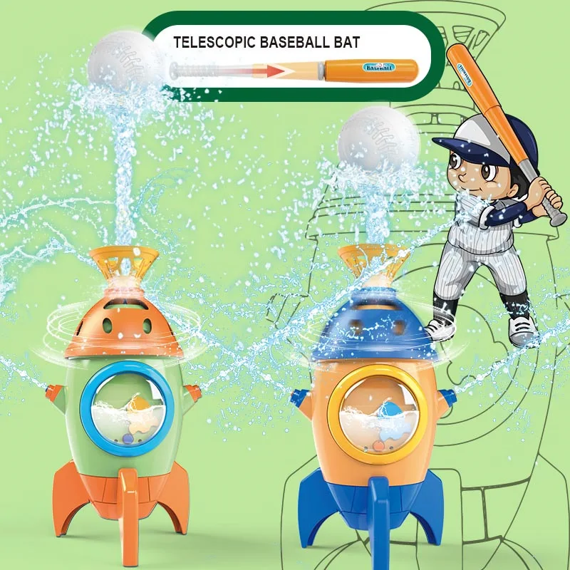 Juguete de béisbol con chorro de agua 2 en 1