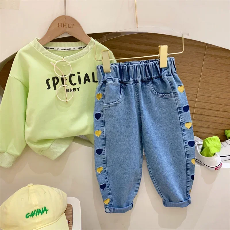 Daduhey pantalones vaqueros bordados de flores para niña - imagen 4
