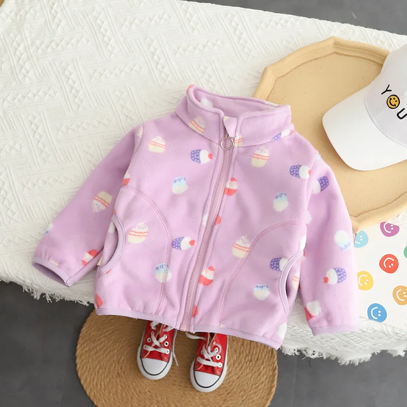 Abrigo infantil grueso para bebés y niños en otoño-invierno