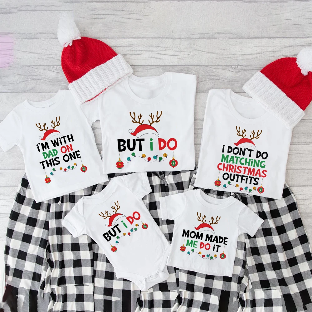 Conjunto navideño familiar: ropa divertida para mamá, papá y bebé - imagen 4