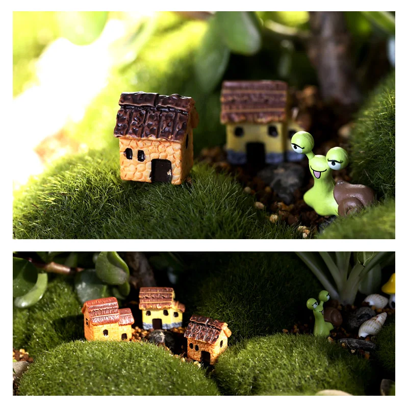 Mini figura resina estilo jardín de hadas decoración hogar - imagen 3