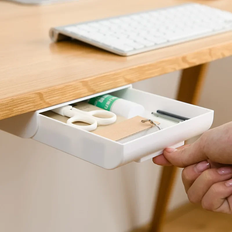 Cajón adhesivo de plástico escritorio moderno – Organizador papelería - imagen 5