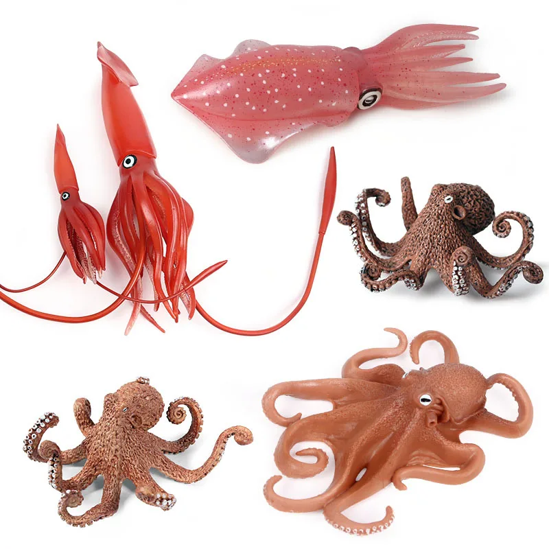 Figuras de animales marinos Miuioee en vista frontal