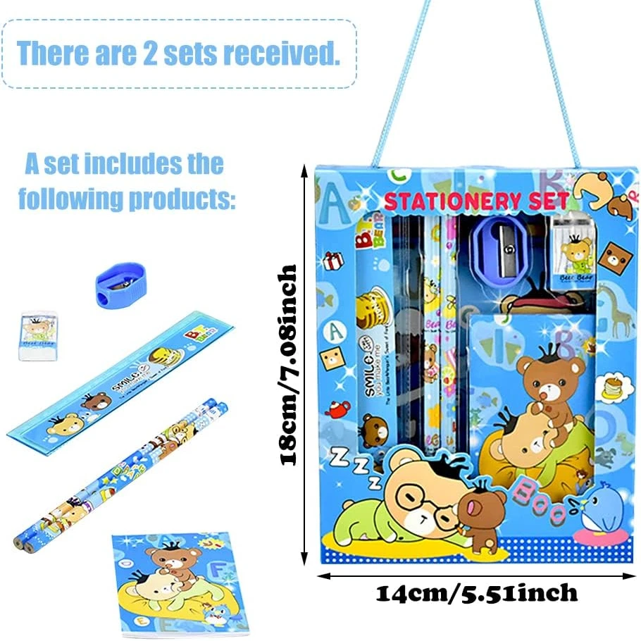 Kit de papelería escolar para niños: lápices, sacapuntas y cuaderno - imagen 5