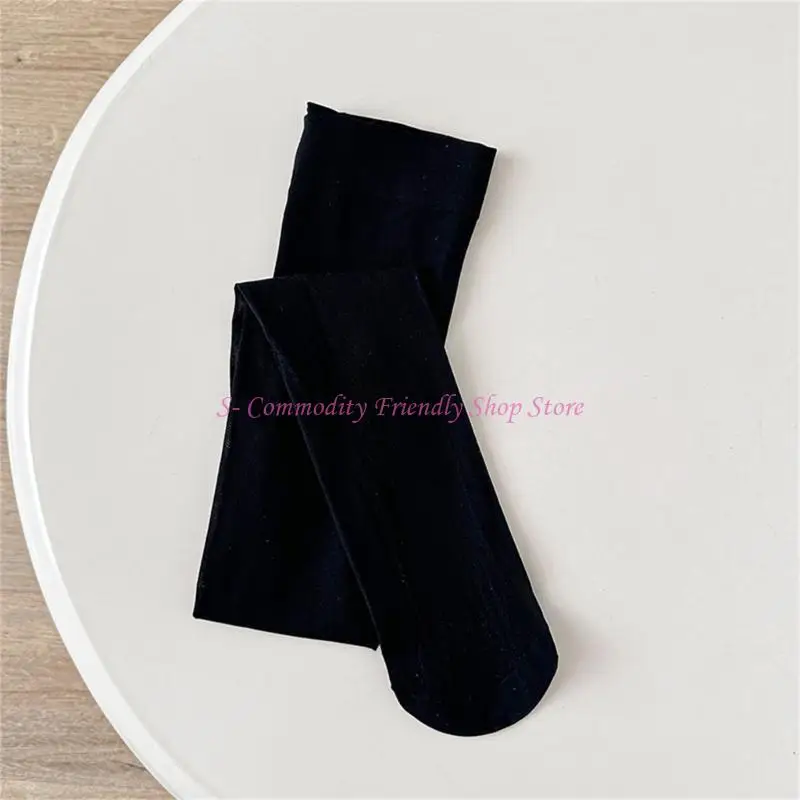 Leggings terciopelo color caramelo para niña