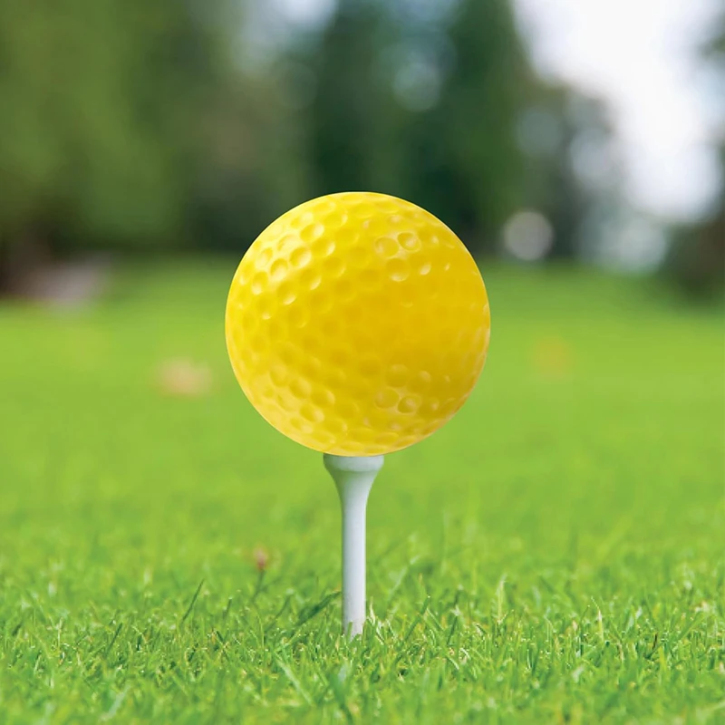 Pelotas de golf infantiles de esponja PU elástica – Amarillas para entrenamiento - imagen 2