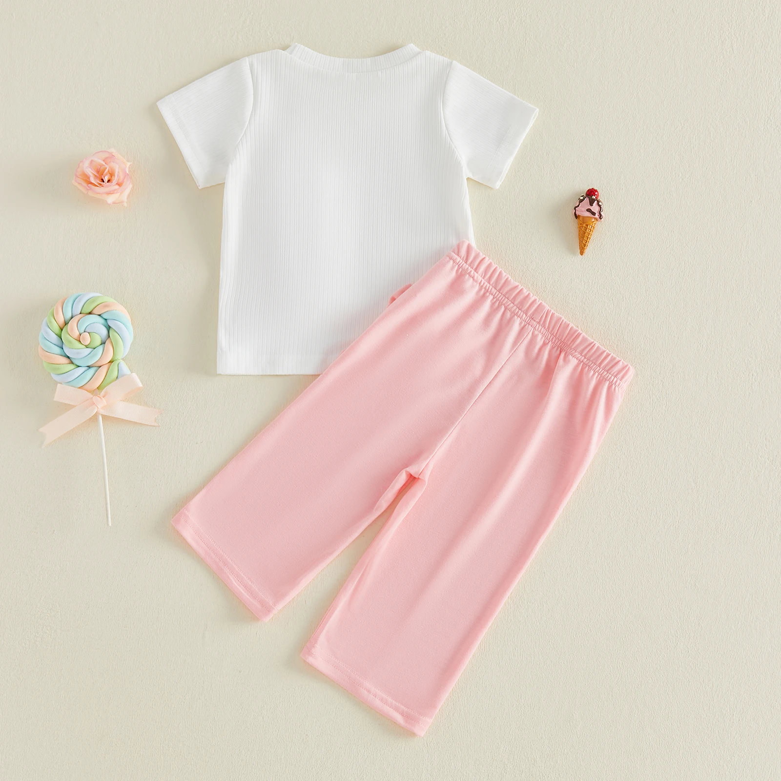 VISgogo conjunto bebé niño verano lazos decorativos y cuello redondo - imagen 3