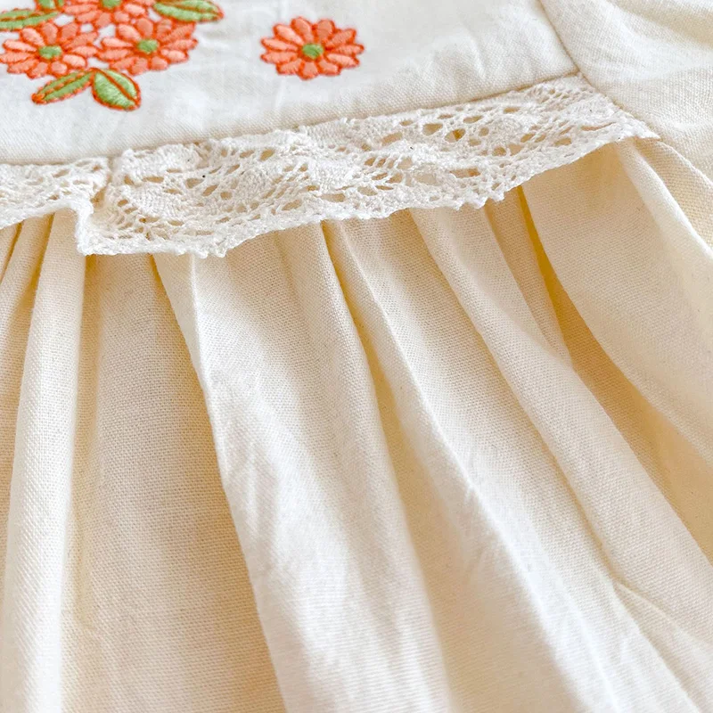 Conjunto verano niña MILANCEL: camiseta bordada y shorts - imagen 3
