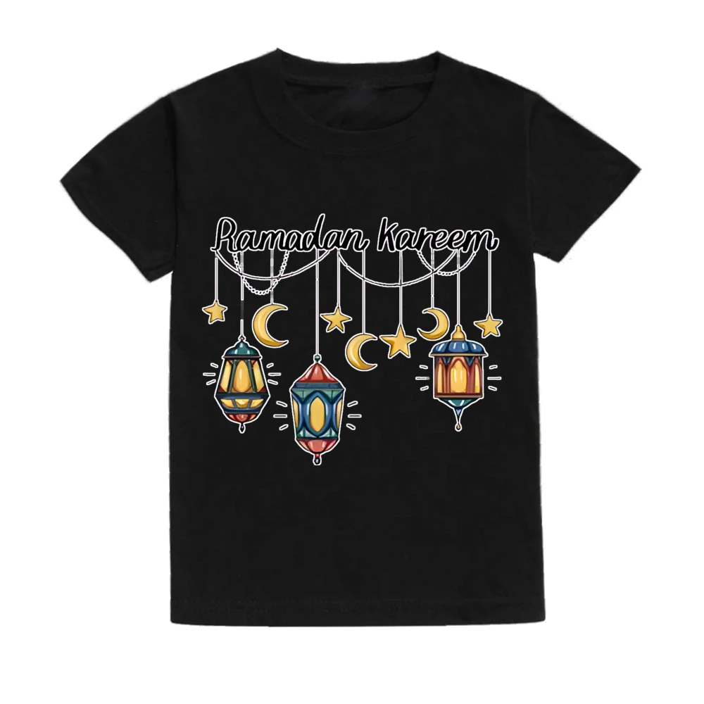 Camiseta infantil Ramadán Kareem manga corta para niño y niña - imagen 3