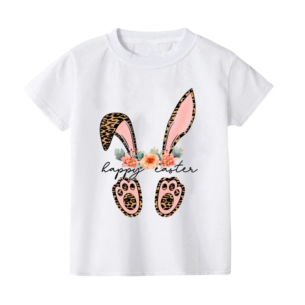 Camiseta con estampado de conejo de Pascua para niño – Estilo Hip Hop - imagen 3