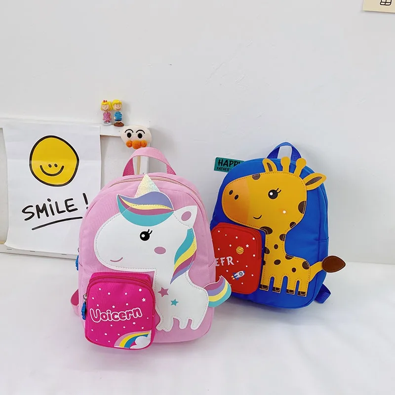 Mochila escolar infantil dinosaurio y unicornio - imagen 2