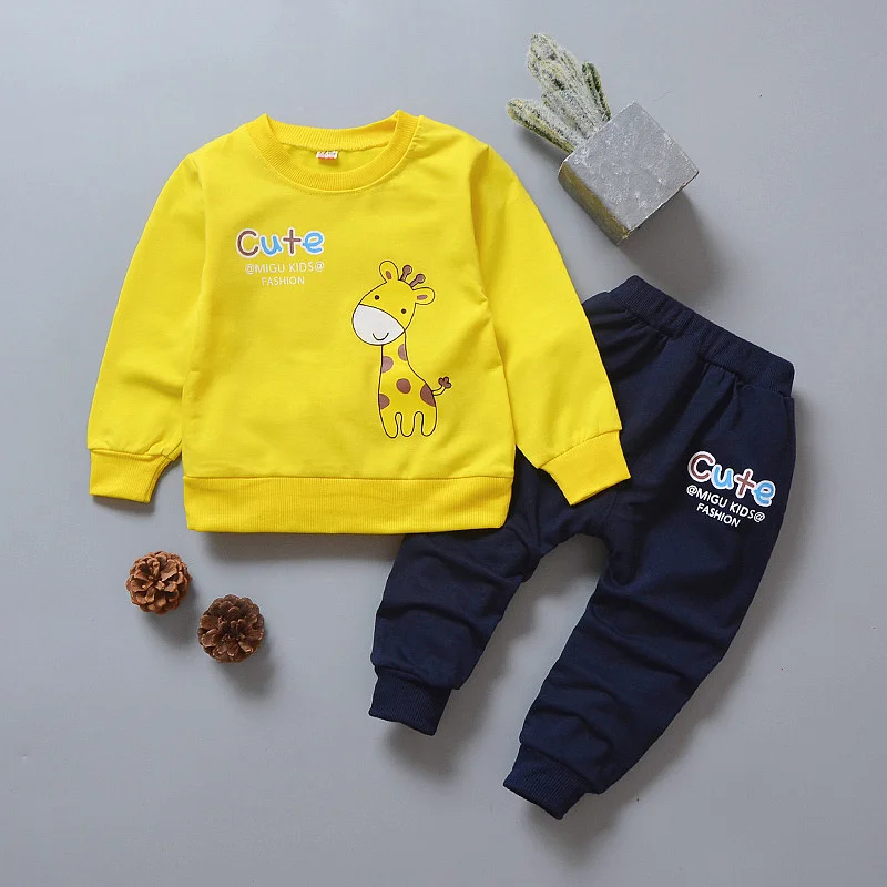 Conjunto infantil primavera y otoño para niños – camiseta y pantalón