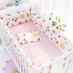 Ropa de cama de algodón para cuna: protector y sábanas suaves