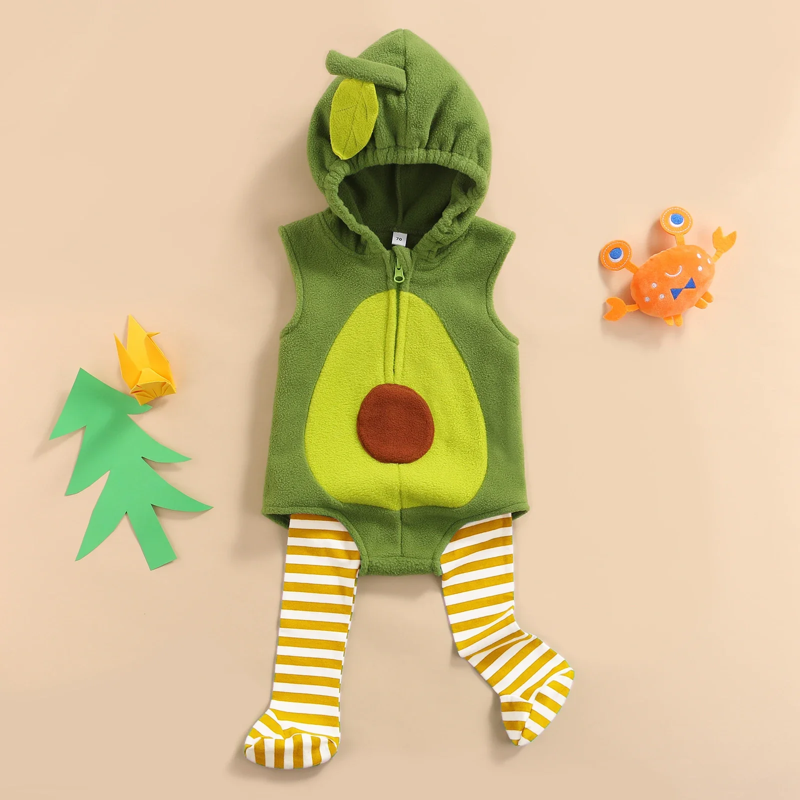 VISgogo mameluco Halloween niños – Sin mangas con capucha - imagen 3