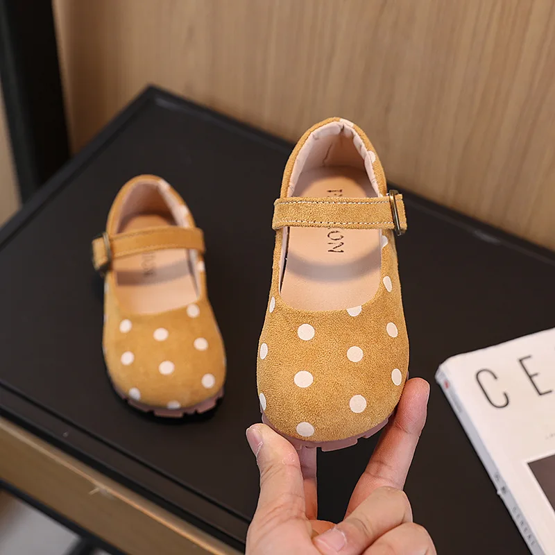 Zapatos de cuero planos para niñas – estilo retro informal - imagen 3