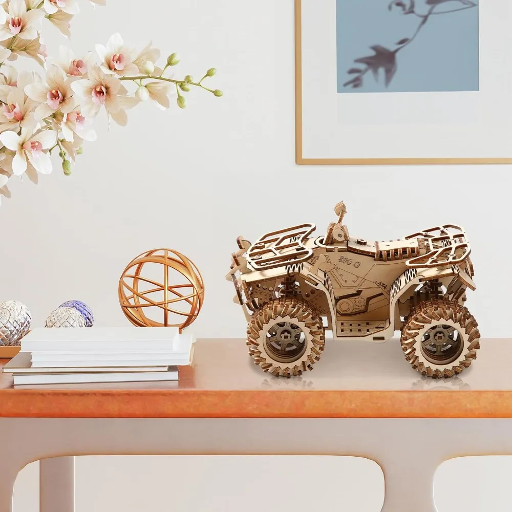 Rompecabezas de madera 3D de coche mecánico para niños - imagen 5