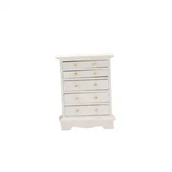 Armario vertical en madera para casa de muñecas miniatura