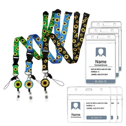 Cordón de girasol para tarjeta de identificación escolar