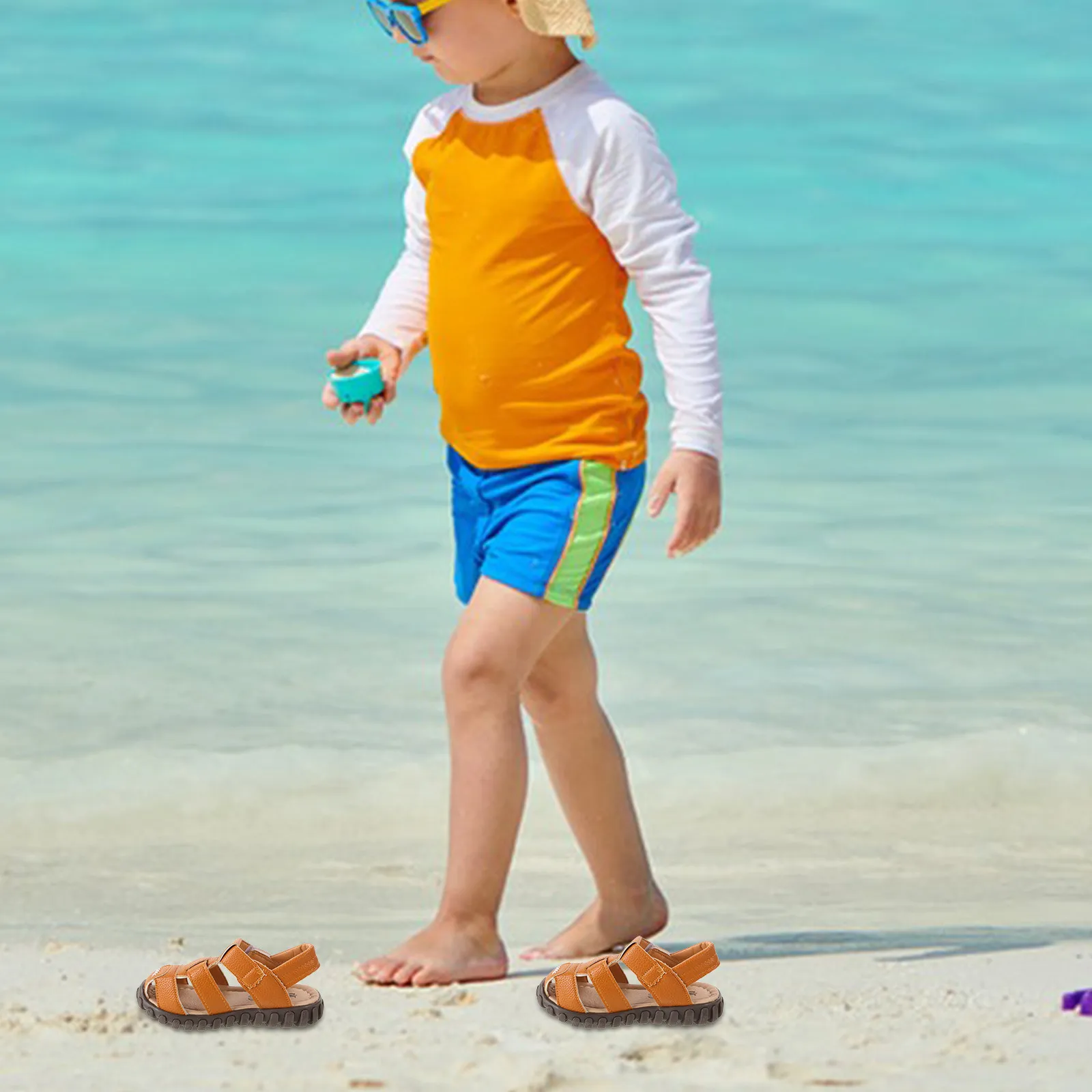 Sandalias infantiles de suela flexible para verano unisex, ligeras - imagen 3