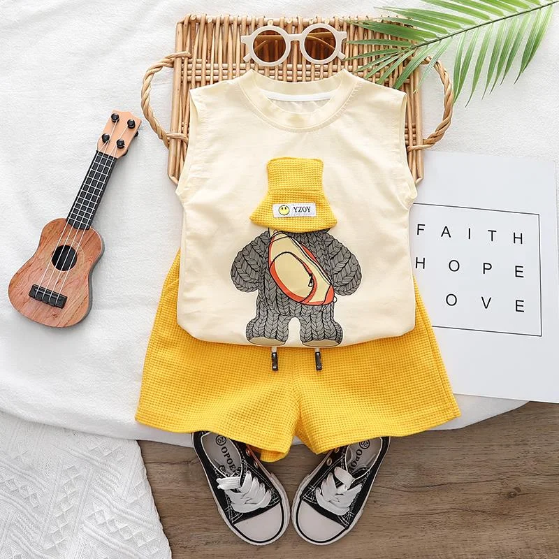 Disfraz infantil de verano con chaleco de dibujos animados - imagen 2