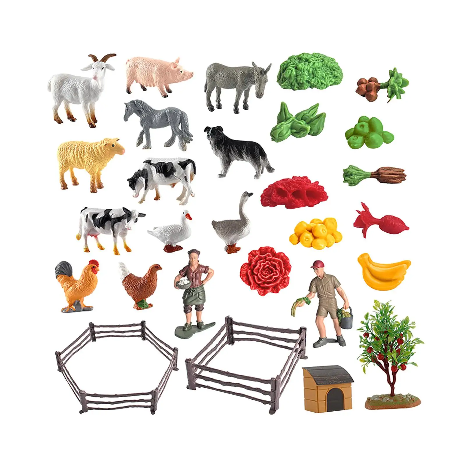 Figuras granja para mesa de arena con accesorios educativos lúdicos - imagen 3