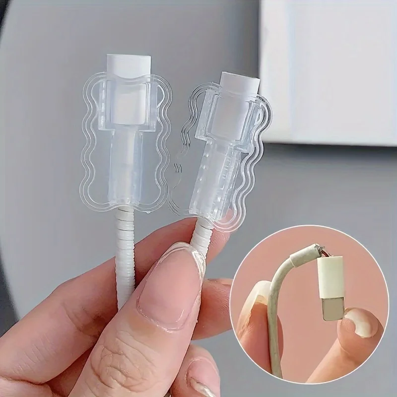 Protector transparente de cables antirotura para cargadores - imagen 2