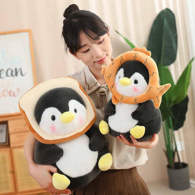 Peluche de pingüino Kawaii almohada suave para regalo de cumpleaños - imagen 3