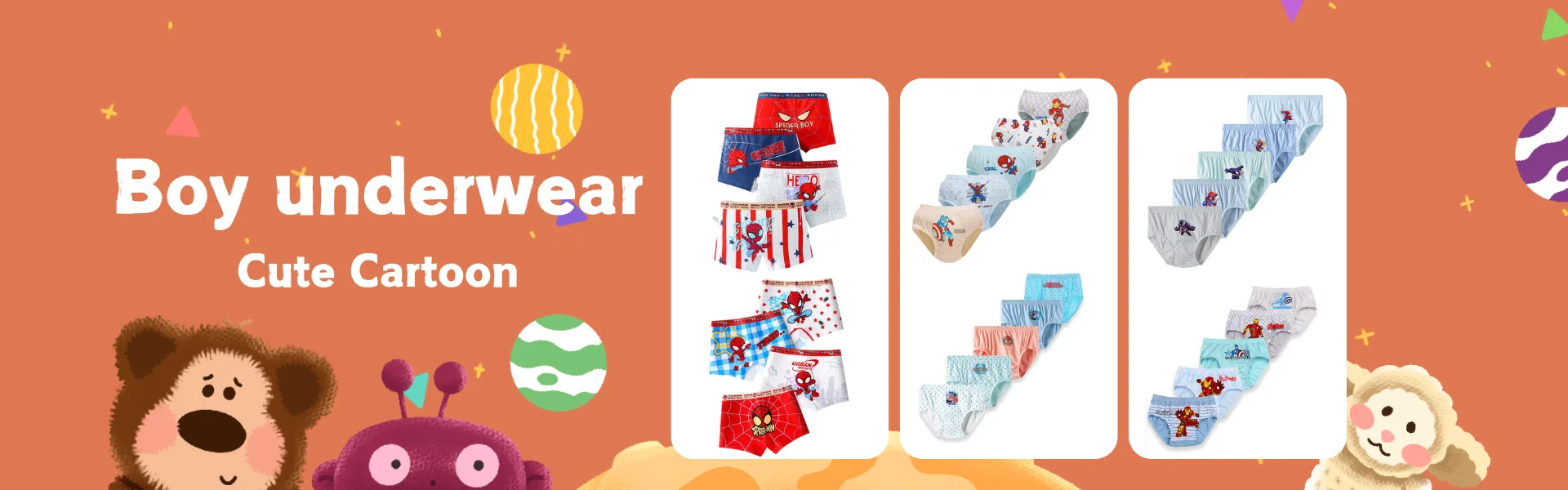Calzoncillos infantiles con estampado de Pato Donald