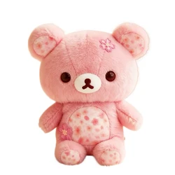 Peluche oso Rilakkuma floral de sakura, suave y almohada
