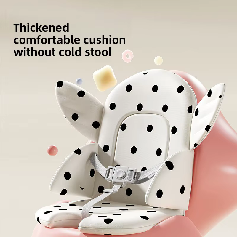 Trona de bebé plegable portátil con asiento acolchado ajustable - imagen 2