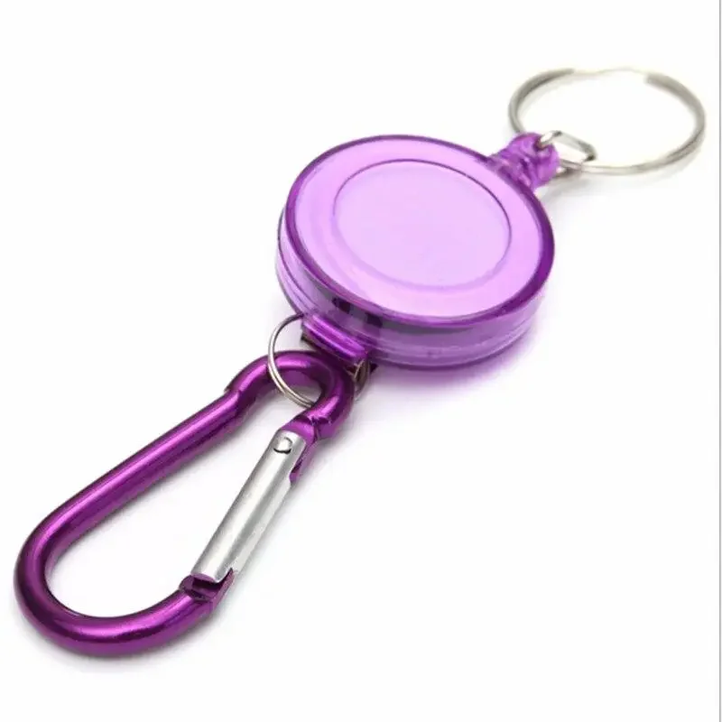 Portacredenciales retráctil escolar con cordón – Tarjetero ABS para niños - imagen 2