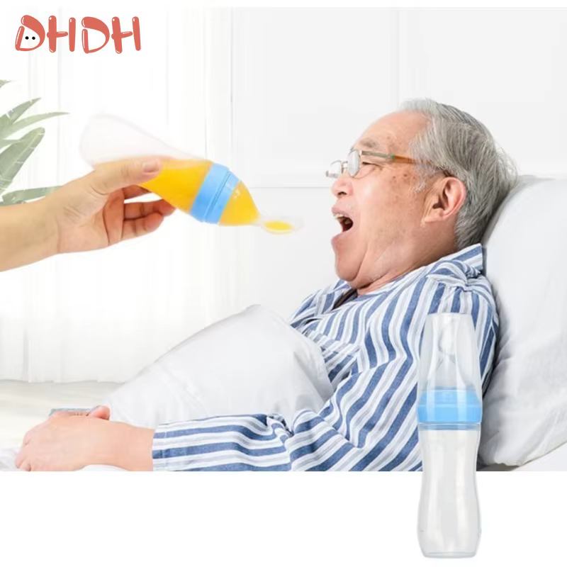 Cuchara de silicona suave para alimentación líquida de bebé - imagen 2