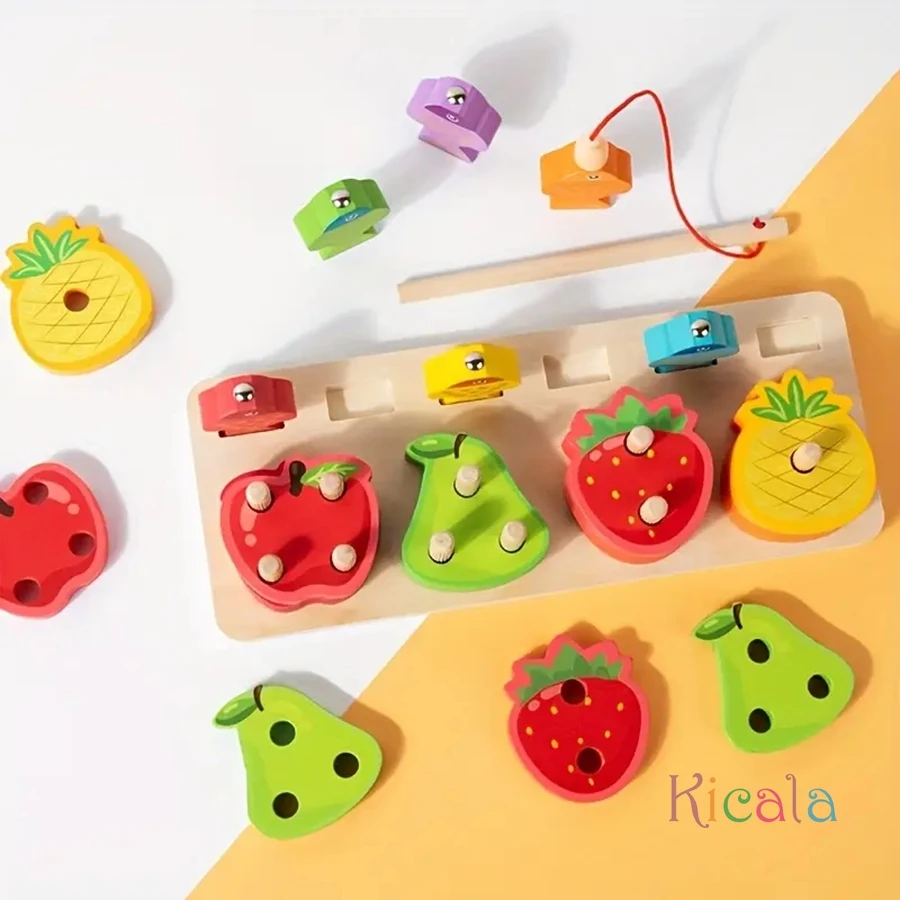 Juguete educativo de madera con clasificación por colores y formas - imagen 2