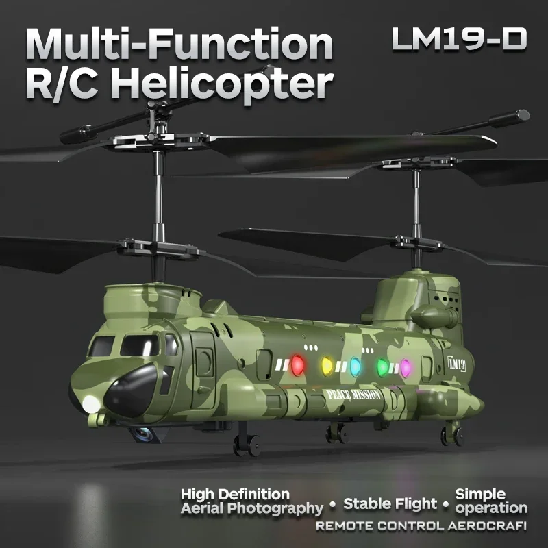 Helicóptero RC LM19-D LED con cámara HD – Juguete para niños - imagen 3
