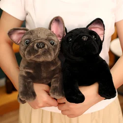 Peluche de bulldog realista suave para niños