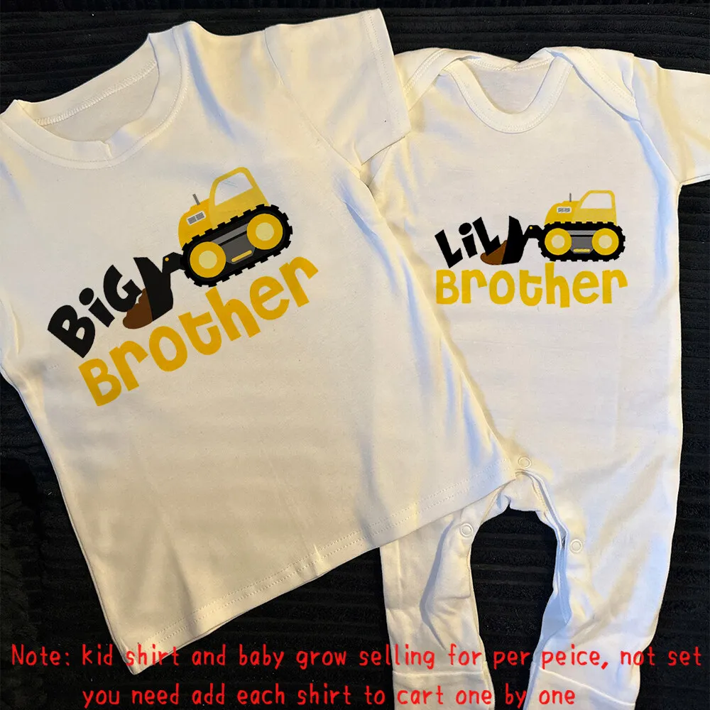 Conjunto a juego hermano grande: camiseta bebé para regalo