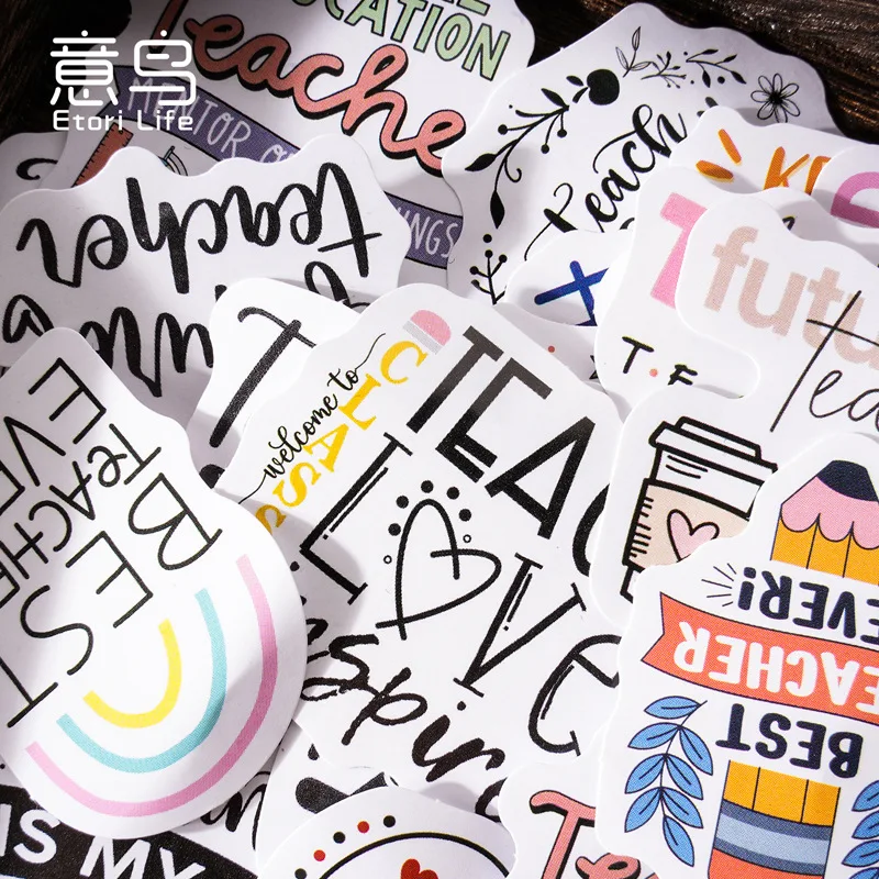 Pegatinas de letras estilo graffiti vintage para álbum y diario - imagen 3