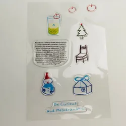 Pegatina 3D epoxi de gato con corazón para portátil y móvil