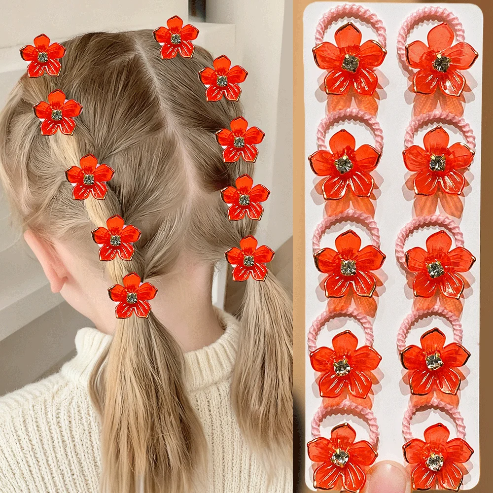 Diademas elásticas con flores trenzadas para niña, duraderas - imagen 5