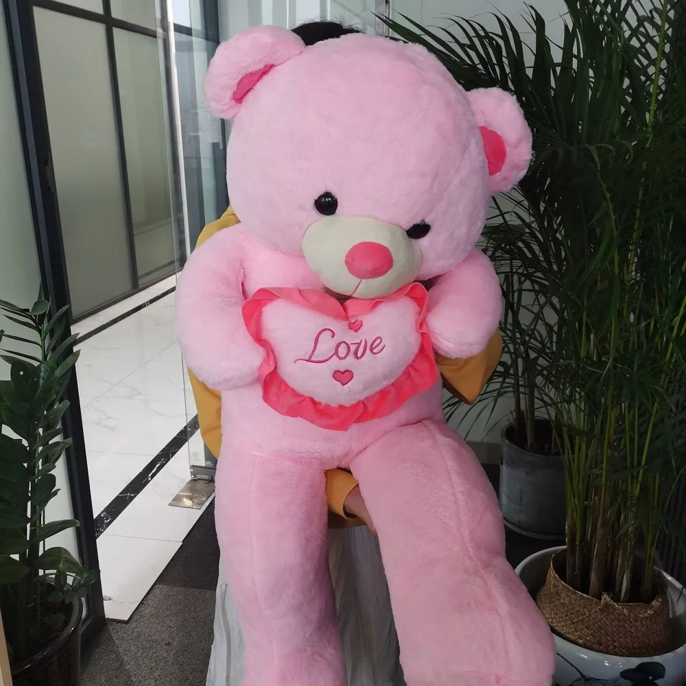 Peluche oso gigante rosa, almohada suave para regalo - imagen 3